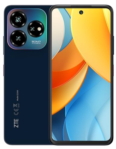 ZTE Smartphone Blade V60 VITA 2024 (16,76cm (6,6 Zoll) HD+ Display, 4G LTE, 4GB RAM und 256GB interner Speicher, 50MP Hauptkamera und 8MP Frontkamera, Dual-SIM, Android 13) blau