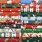EDGEAM 20 Stück Baumwollstoff Weihnachten 25x25 cm, Patchwork Stoffe, für Quilting, Weihnachtsdekoration Nähen, Scrapbooking, DIY Handwerk (Weihnachtsfarben)