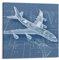 GLMHOK Poster, Motiv: U.S. Air Force One, Flugzeug-Design, Manuskript, dekoratives Gemälde, Leinwand, Poster, 40 x 40 cm