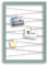 CLAMARO 'Collage Flex' Fotohalter 55x75 cm | Salbei | Bilderrahmen Fotorahmen Collage mit Gummibändern und Foto Holzklammern | Ideal als Galerie für Fotos oder Postkarten