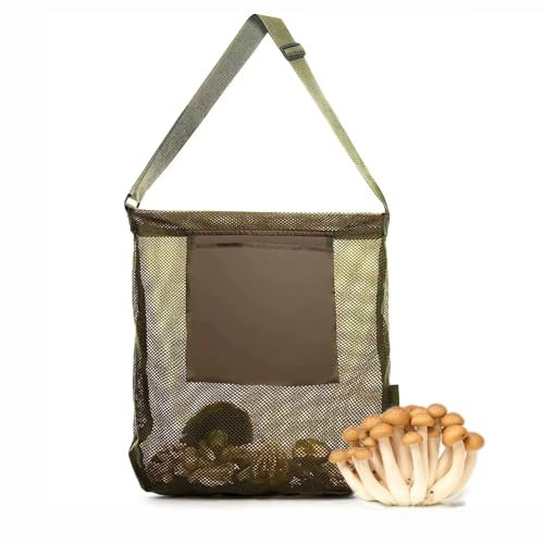Crate Pilz Jagdtasche, Pilze Sammeln Rucksack Faltbar, Pilz Jagdtasche, Verstellbarem Schultergurt für Camping, Wandern, Sammeln