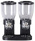 Pleayietoopiatiey Double distributeur de céréales double distributeur de nourriture pour maison garde-manger céréales noir