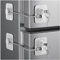 2 Pack Refrigerator Locks with Keys for Kids, Toddlers and Adults, Self Adhesive Child & Baby Proofing Fridge Latch for Fridge, Cabinets and Drawers, Oven, Windows (Patent) (2 Pcs White)
