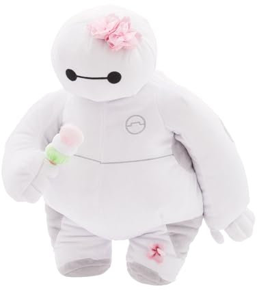 Disney Store Official - Pixars Baymax - Riesiges Robowabohu - Baymax - Kuscheltier - 34 cm/13 - Sakura Kollektion - Roboter-Plüschtier mit Kirschblüten-Details - Ab der Geburt geeignet - Ab 0 Jahren