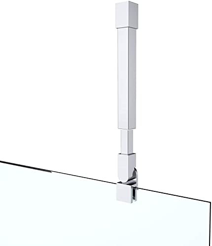 Stützstange Stabilisator für Duschwände, Decke, Dusche, Duschabtrennung, Edelstahl, rund, Einstellung, Glasstärken 6-10 mm GS34 (500-850 mm)