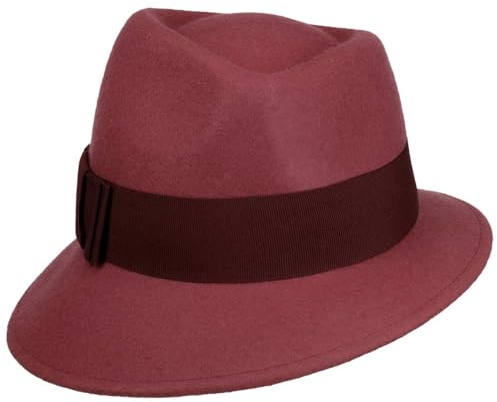 LIERYS Asym Damenhut Filzhut Ripsband Made in Italy Damen Sommer Winter