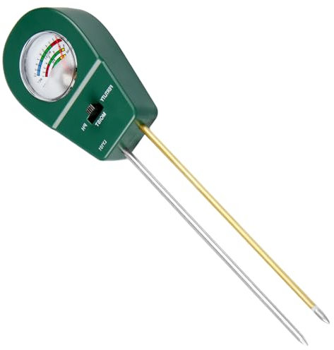 filheraze Testeur Humidité Plante, Testeur de Sol 3 en 1, Équipement de Mesure du Sol pour l'humidité, La Fertilité et Le pH, Humidimetre Hygrometre pour Pot de Fleurs, Jardin, Ferme, Cour(Vert)