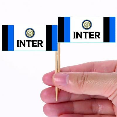 Articoli per feste del Inter, Ufficiale Football Club Inter. Milano, Calcio, Compleanno, Festa a tema, Evento speciale, Celebrazione (Bandierine Picks)