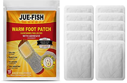 ZEPFJHE 10 stücke Winter Fußwärmer Selbstklebende Zehe Wärmer Heizung Pads Bis zu 8 Stunden Langfristige Luft Aktivierte Aufkleber Warm