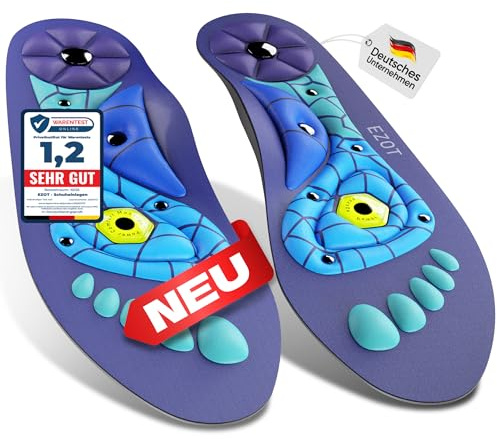EZOT Einlagen Original – Magnetische Akupressur Einlegesohlen für Alltag, Arbeit & Sport, Orthopädische Komfort Schuheinlagen für Männer & Frauen (EU36-40)