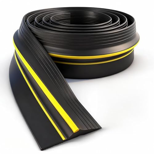 Seruno X Garage Door Seal, 3m Door Threshold Seal, Excluder Waterproof Seal,Rubber DIY Garage Door Seal Floor Seal, Perfect for Keeping Garages Clean(Excluding Adhesive) (80mm)
