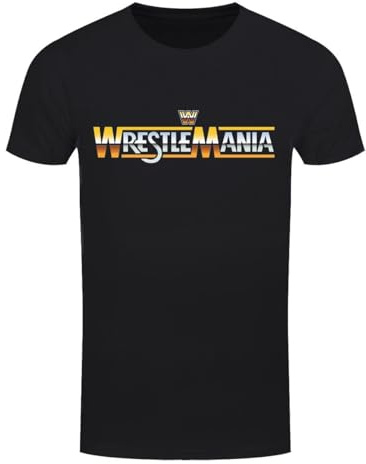 WWE Wrestlemania Herren T-Shirt Schwarz
