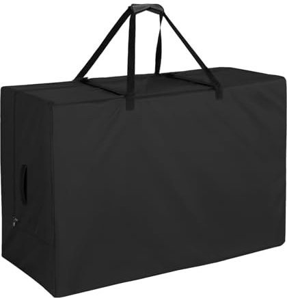 Ultifore Garden Cushion Storage Bags, Outdoor Mattress Bag 420D,138x33x66cm | Waterproof UV-resistant, Dual Zippers, Buckles & Handles, Moving Storage for Bedding, Folded Mattress, Cushion & Clothes
