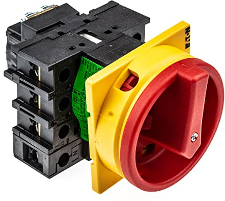 Eaton 091079 Main Switch, 3-Pole + N, 32 A, Emergency Stop Function, Lockable in 0 Position, Installation