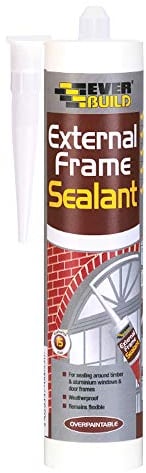 Everbuild External Frame Sealant – Interior And Exterior Use – Permanently Flexible – Mould-Resistant – Grey – 290ml