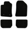 Bär-AfC Auto Fußmatten Basic passend für Toyota Avensis T25 2003-2009, Autoteppiche Nadelvlies Schwarz, Rand Kettelung Schwarz, Set 4-teilig, TY03824