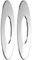 Delabie - Rosace chromée Plate pour Cache éclats 34x65 (la Paire) - DELRO2920342P