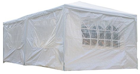 Odaof 10'x20' Wedding Party Tent Outdoor Camping Easy Set Gazebo BBQ Pavilion Canopy Cater Events