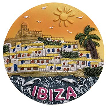 Ibiza España 3D Imán Refrigerador Recuerdos Turísticos Resina Pegatinas Magnéticas Imán de Nevera Hogar y Cocina Decoración de China