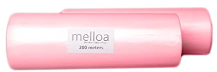 MELLOA Set für die Füllung 40 Windeleimer Kartuschen kompatibel mit Tommee Tippee Sangenic TEC Simplee Twist & Click und viele andere Nachfüllkassetten (Rosa, 400m)