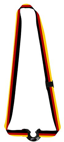 MIK funshopping Trinkflaschenhalter, Tragegurt für Trinkflaschen, Getränkehalter für Festival- und Outdooraktivitäten, Flaschengurt (Schwarz Rot Gold/German Flag)