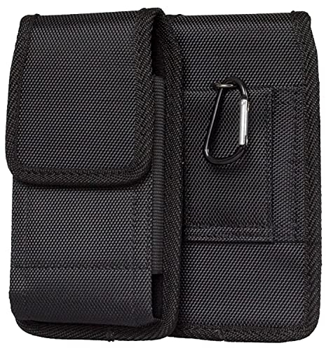 AQ Mobile Vertical Holster Belt Case for Smartphone, Size XXL (inner size: 17 x 8 x 1.1 cm) Nylon, belt loop