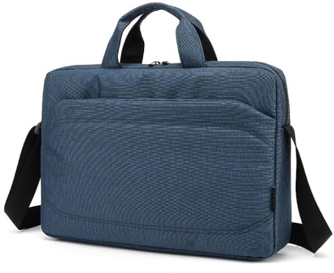 Ewent EW2516 Laptoptasche, 15,6 Zoll Laptoptasche wasserdichte Laptoptasche Umhängetasche für Frauen Männer Lehrer Reisen Arbeit College - Blau