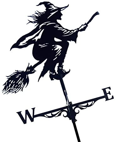 COTBY Girouette en métal Jardin Girouette Corbeau Labrador Lapin Caniche Hibou Extérieur Toit Jardin Mont Cour Décor Girouette,Yard Indiquant la Direction du Vent