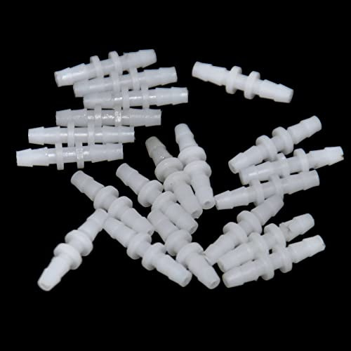 Gikfun 20PCS 1/8 x 1/8 Plastic Hose Barb Fitting Pipe Connectors Aquarium Air Valve Connector for Tubing Pipe Air Line EK1260UU