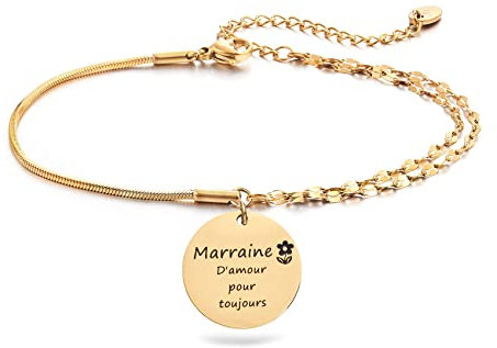 Melix Home Patin Armbänder Marraine d'amour pour toujours Patin Hochzeitsgeschenke-Armband