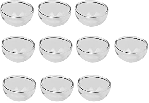 10 medallones transparentes de 25 mm para botella de cristal hemisferial, ideal para bricolaje, manualidades y fabricación de joyas