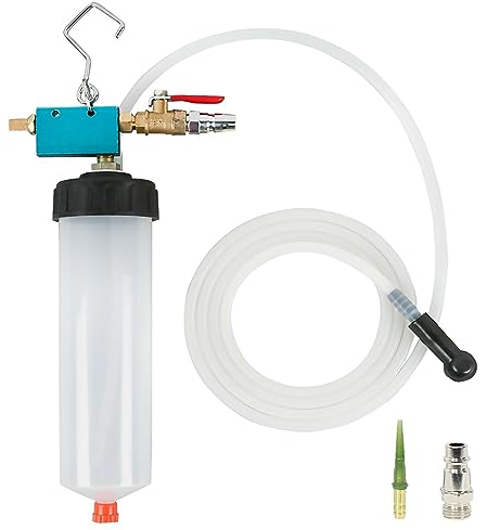 Brake Bleeder Device, Auto Kfz Pumpenölentlüfter Car Brake Fluid Oil Change Replacement Fluid Bleed Material Empty Replacement Bleed Kit Druckluft Bremsenentlüfter Bremsflüssigkeitswechselgerät