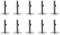 PUCSIQ 10 Stuck T Nut Adapter Dachträger, Nutensteine M6 x 35mm Edelstahl, Relingträger Nutensteine, Dachbox für Dachträger Relingträger, Dachbox Kompatibel, mit 10x Muttern und 10x Unterlegscheiben