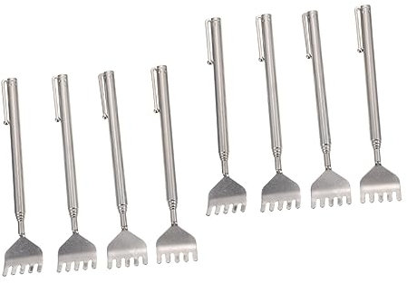 Healeved 8 Pièces Grattoir Télescopique Grattoir Rétractable Rouleau De Massage Multifonctionnel Pour Gratte- Extensible Masajeador De Le Pied Acier Inoxydable Organe Qui Démange