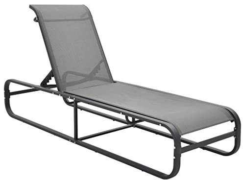 ZEYUAN Tumbona de Aluminio y textilene, Tumbonas Jardin Exterior, Tumbona Piscina, Sun Lounger, Tumbonas De Jardin, Cama Jardin Exterior, Tumbona De Playa