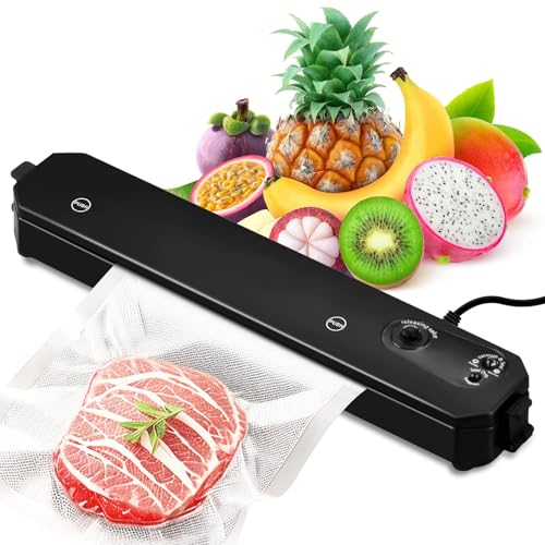 Vakuumiergerät: Vakuumierer, Vacuumiergeraet Folienschweißgerät, Inkl. 100 Vakuumierbeutel, Vacuum Sealer,Lebensmittel Bleiben bis zu 8x Länger Frisch,Einschweissgerät Vakuum Maschine für Lebensmittel