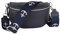 MIRROSI® Bauchtasche Damen, Echtleder, Made in Italy, Umhängetasche, Brusttasche, Crossbody Bag (1 Tasche & 2 Gurte) (Navy (Anker), Große Tasche (28x18x9cm))