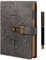MGGAO Vintage Journal mit Stift für Frauen Männer-A5 nachfüllbar Tagebuch mit Schloss Organizer Planer für Arbeit Büro Schule-Hardcover Leder Notizbücher Journaling Geschenke