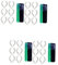 Happyyami 2 Sets Beleuchtungszubehör Draht Kabel Clips Haken Hängelampen Kabel Clips Kabel Befestigungs Clip Transparente Kabel Befestigungs Clips Licht Klemme Seil Licht Clips