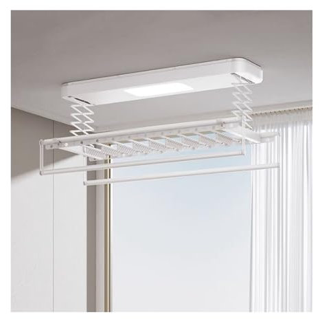 SaryEdge Tendedero de Ropa Tendedero de Pared y Techo Tendedero eléctrico Aluminio y Acero con Control Remoto Tendedero de Techo(