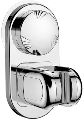 SHUGUANG Duschkopfhalterung Klebrig Duschhalterung ABS Duschkopf Halterung Einstellbarer Winkel Handbrause Halterung Silber Halterung Duschkopf Wasserfest Duschkopfhalter