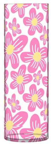 Y2k 90er Jahre Blumenvase Pfirsich Kunststoff Blumenvase 30 x 9 cm hoch Blumenvase klare Blumenvasen für Blumenstrauß, Eingangsbereich, Regal, Einweihungsdekoration