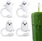 Ghost Halloween Straw Toppers for Tumbler Cup Straw Cover Halloween Cocktail Accessories for Tumbler Cup Charm for Cup Tumber Straw Topper Bulk for Halloween Decorations Ghost Straw Covers 4Pcs