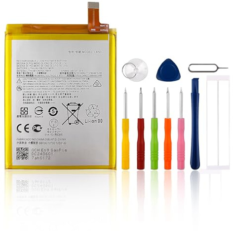 SwarKing Batteria di ricambio LK50 compatibile con Motorola Moto G60S con toolkit