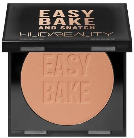 Huda Beauty Original | Easy Bake and Snatch | Highlighter & Fixierpuder | 8,5 Gramm | by BELLA | Farbe (PEACH PIE, 8,50 g (1 Packung)