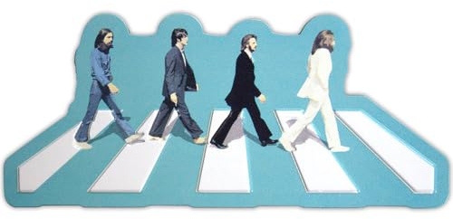 The Beatles Abbey Road Crossing Embossed Fridge Magnet One Size