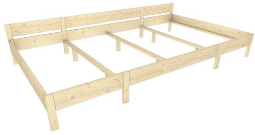 TUGA-Holztech Familienbett Familien-Nesterl 360 200 43 Zirbe 90/180/90cm ohne Ablage
