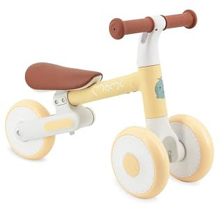 Momi Kinderlaufrad DEX für Mädchen und Jungen im Alter von 1 bis 3 Jahren, klappbarer Rahmen, höhenverstellbarer Sattel, pannensichere Kunststoffräder, wiegt nur 2 kg