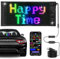 Ludunbuy Letrero luminoso LED flexible programable de doble fila 27 x 12 cm, panel de matriz LED de más luminoso, programable, para coche, camión, texto, grafiti, tienda, Smart App, Bluetooth