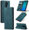 Cracedily Handyhülle für Xiaomi Redmi Note 8 Pro Hülle, Klapphülle Premium Lederhülle Klappbar Flip Case Tasche Magnet Kartenfach Standfunktion Klapphülle Schutzhülle für Redmi Note 8 Pro, Blaugrün